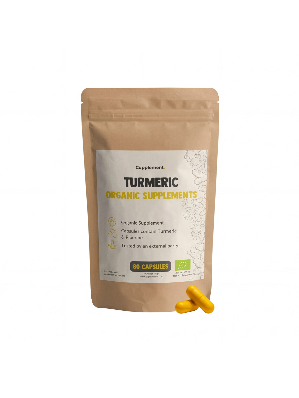 Turmeric Capsules: Kurkuma i Czarny Pieprz Kapsułki Bio